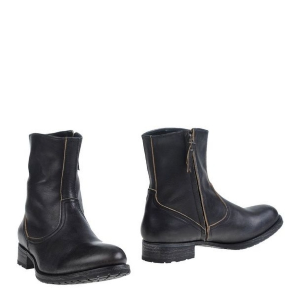 NIB N.D.C. Made By Hand black leather moto boots. 6 1/2. Runs small.